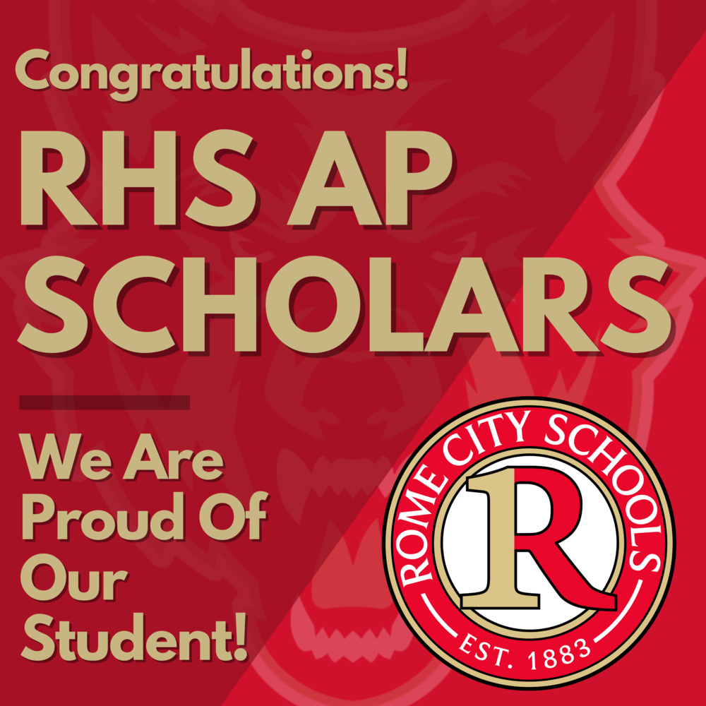 Congratulations RHS AP Scholars: We are proud of our students!