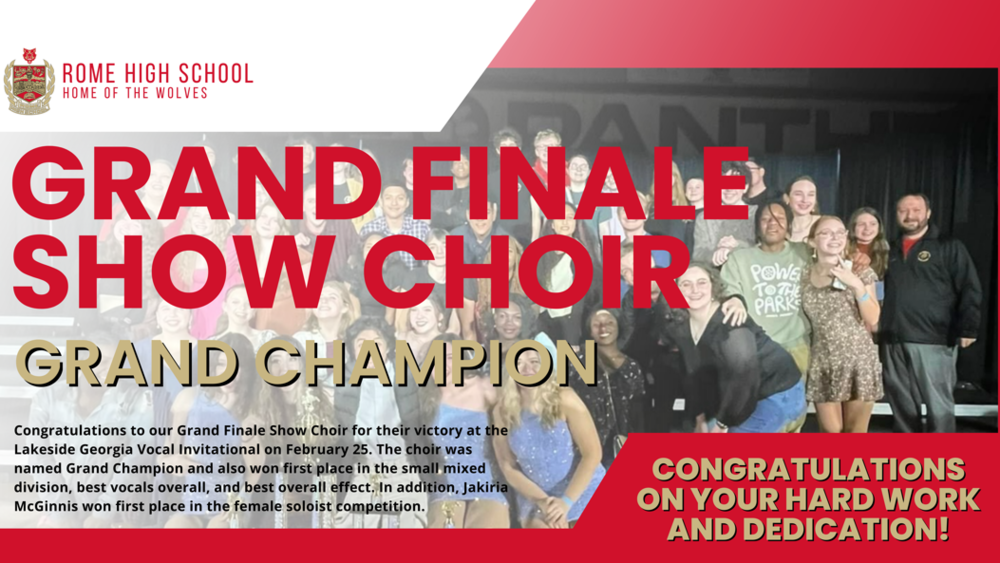 RHS Grand Finale Show Choir Grand Champions