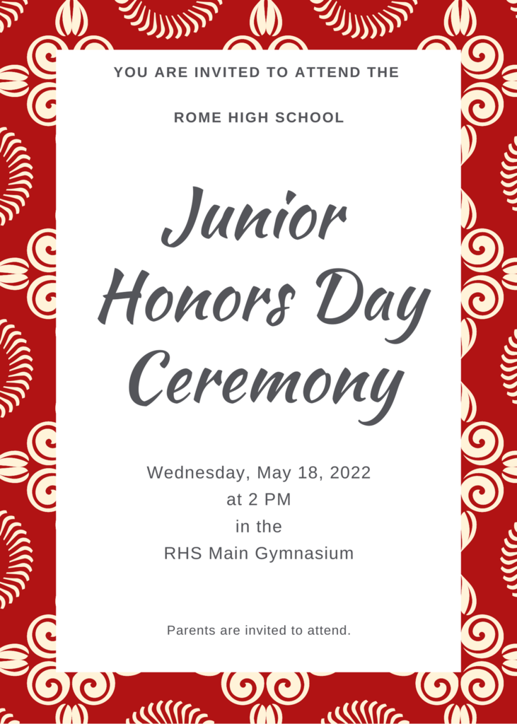Junior Honors Day Ceremony