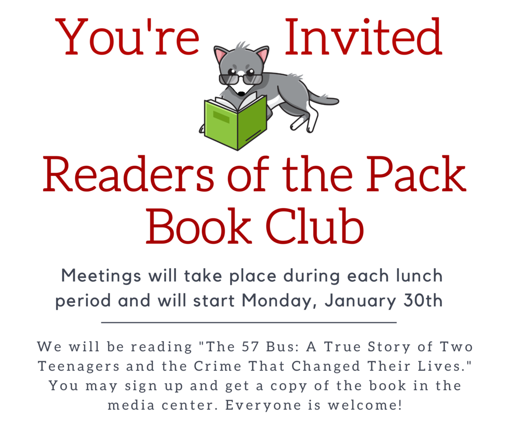 Readers of the Pack Book Club Flyer