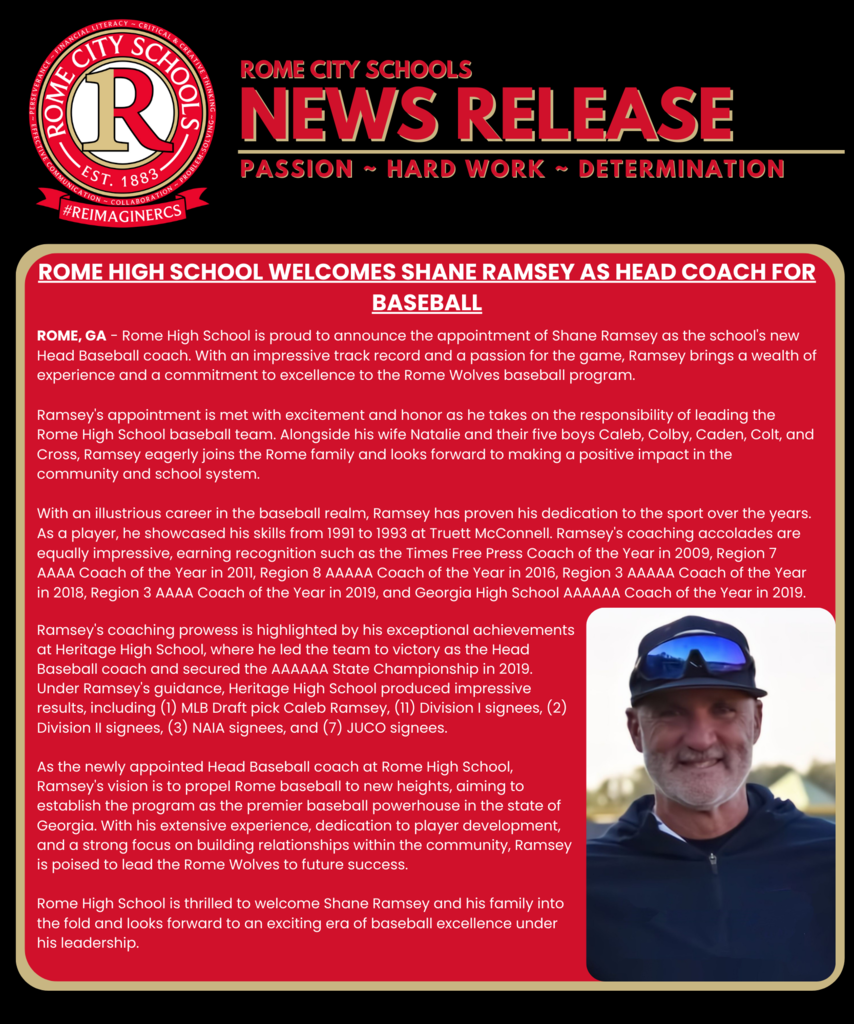 Press Release Shane Ramsey