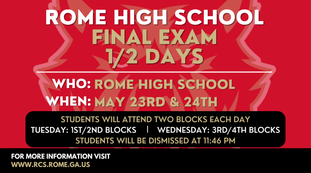 RHS Spring Final Exams