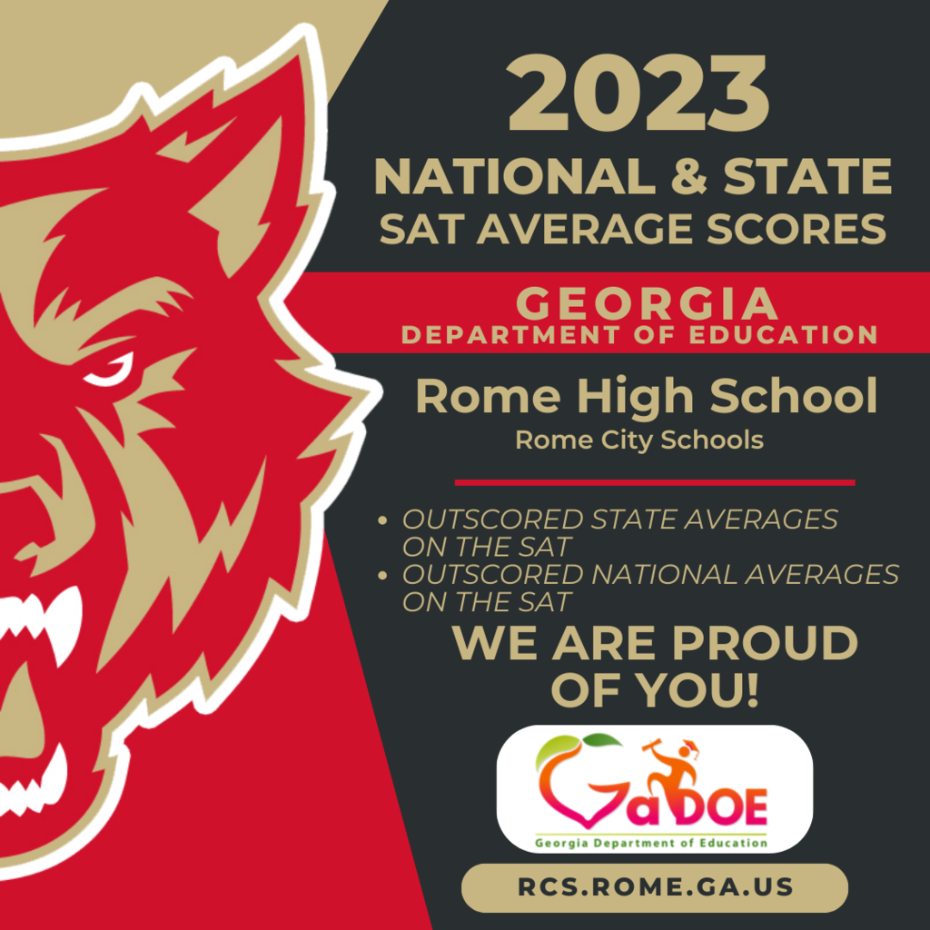 RHS outscores state and national SAT scores.